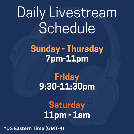 NeedGod.net Live Stream Times